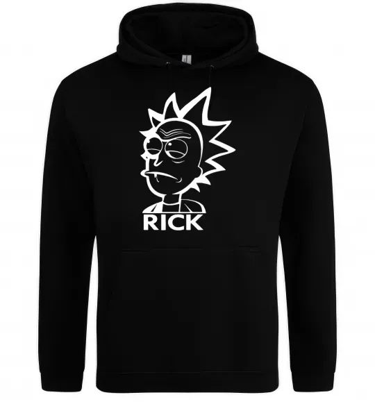 Чоловіча толстовка (худі) RICK Чорний фото