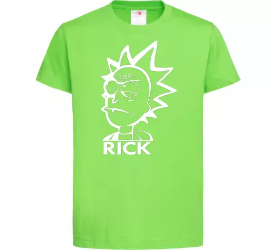 Дитяча футболка RICK Лаймовий фото
