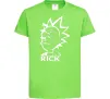 Дитяча футболка RICK Лаймовий фото