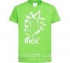 Детская футболка RICK Лаймовый фото