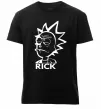 Чоловіча преміум футболка RICK Чорний фото