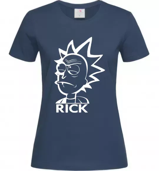 Жіноча футболка RICK Темно-синій фото
