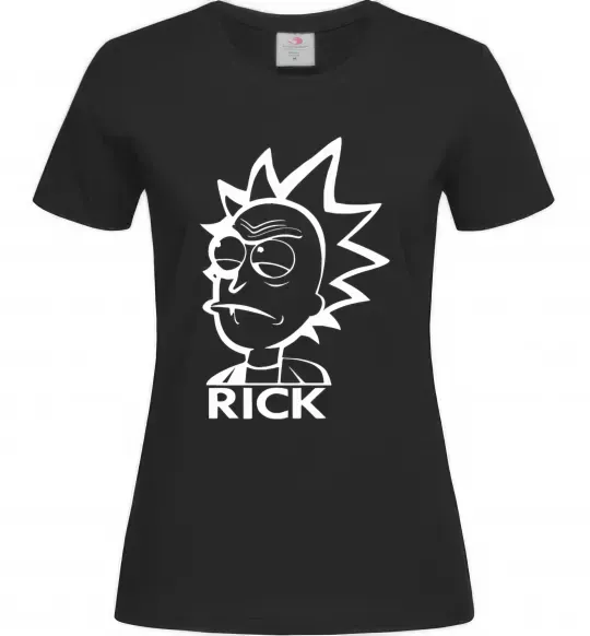 Жіноча футболка RICK Чорний фото