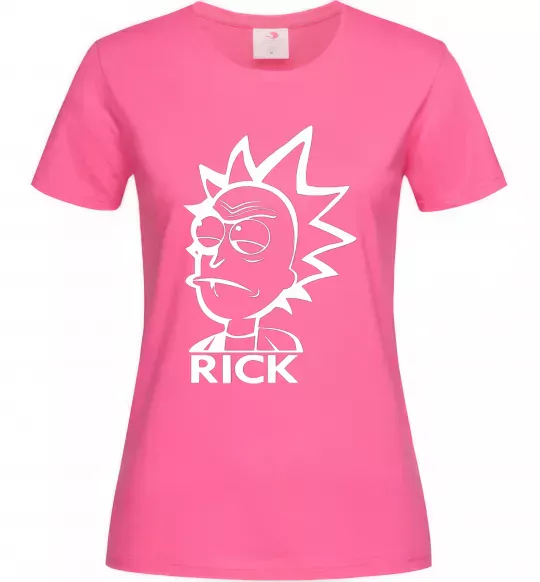 Жіноча футболка RICK Яскраво-рожевий фото