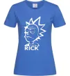 Жіноча футболка RICK Яскраво-синій фото