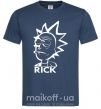 Чоловіча футболка RICK Темно-синій фото