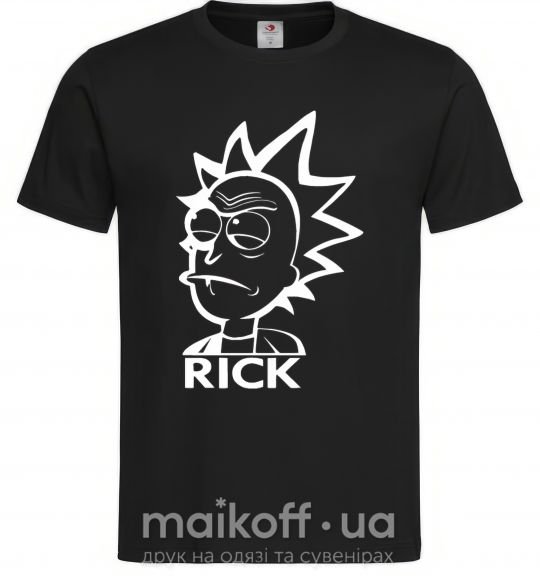 Чоловіча футболка RICK Чорний фото
