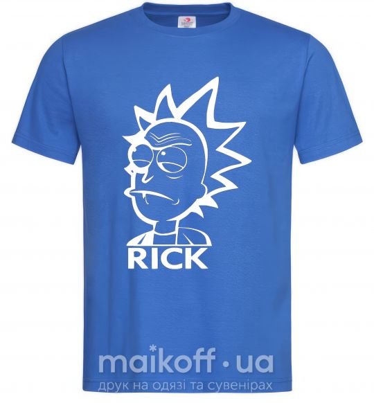Мужская футболка RICK Ярко-синий фото