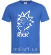 Мужская футболка RICK Ярко-синий фото