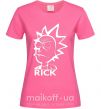 Женская футболка RICK Ярко-розовый фото