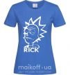 Жіноча футболка RICK Яскраво-синій фото