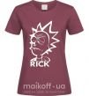 Женская футболка RICK Бордовый фото