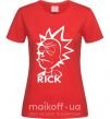 Жіноча футболка RICK Червоний фото