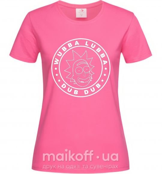 Женская футболка Wobba Dubba Ярко-розовый фото