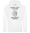 Жіноча толстовка (худі) School isn't a place for smart people Білий Жіноча толстовка (худі) School isn't a place for smart people Білий фото
