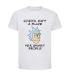 Дитяча футболка School isn't a place for smart people Білий Дитяча футболка School isn't a place for smart people Білий фото