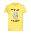Дитяча футболка School isn't a place for smart people Лимонний Дитяча футболка School isn't a place for smart people Лимонний фото