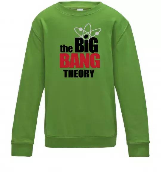 Дитячий світшот Tеорія великого вибуху Лаймовий фото