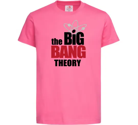 Детская футболка Tеорія великого вибуху Ярко-розовый фото