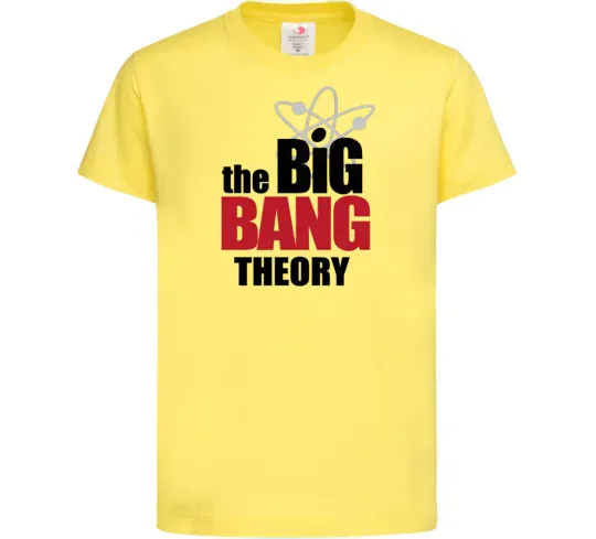 Детская футболка Tеорія великого вибуху Лимонный фото