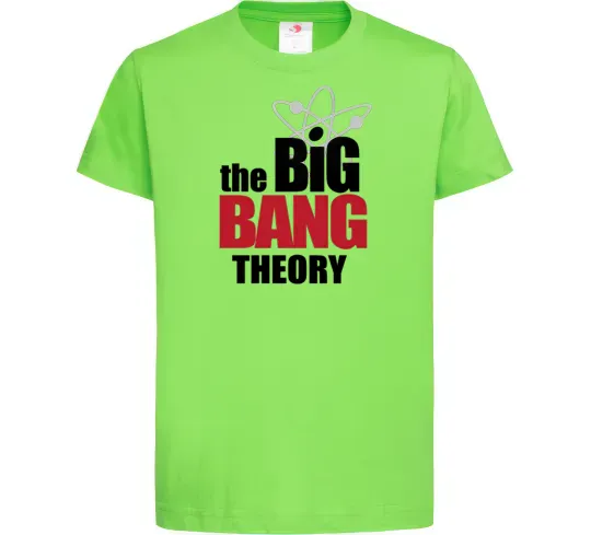 Детская футболка Tеорія великого вибуху Лаймовый фото