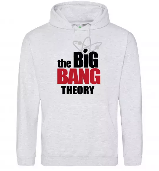 Женская толстовка (худи) Tеорія великого вибуху Серый меланж фото
