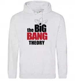 Женская толстовка (худи) Tеорія великого вибуху Серый меланж фото