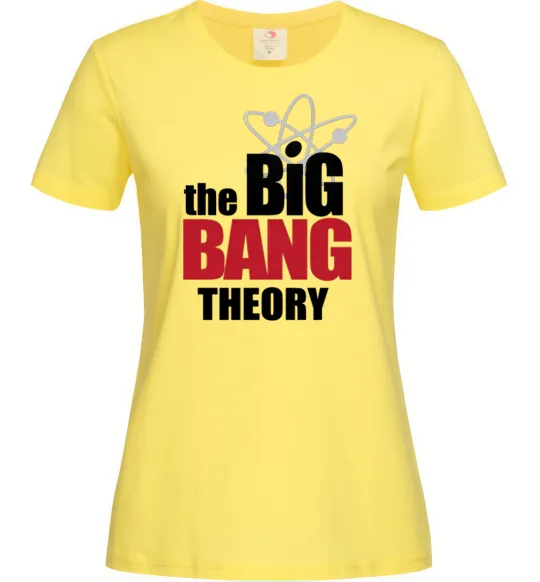 Жіноча футболка Tеорія великого вибуху Лимонний фото