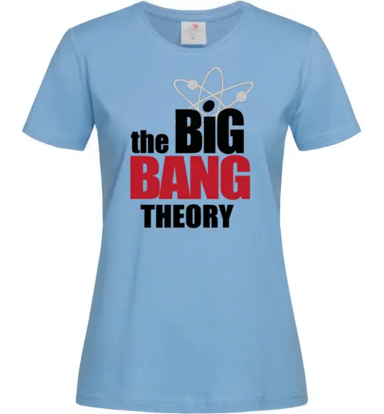 Жіноча футболка Tеорія великого вибуху Блакитний фото