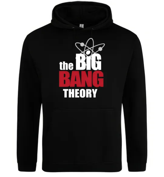 Женская толстовка (худи) Tеорія великого вибуху Черный фото
