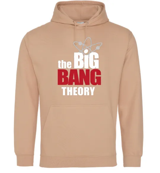 Женская толстовка (худи) Tеорія великого вибуху Песочный фото