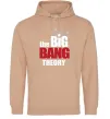 Женская толстовка (худи) Tеорія великого вибуху Песочный фото