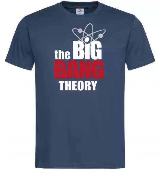 Чоловіча футболка Tеорія великого вибуху Темно-синій фото