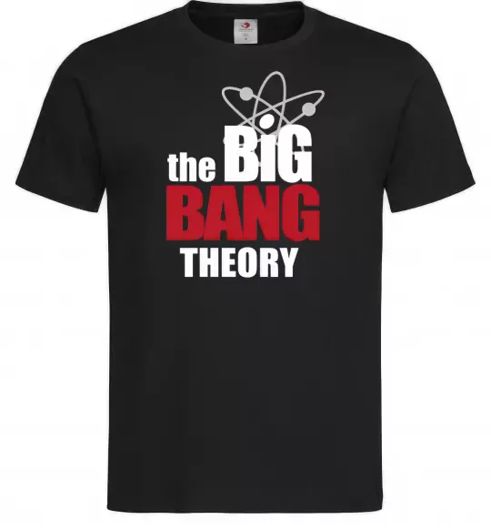 Чоловіча футболка Tеорія великого вибуху Чорний фото