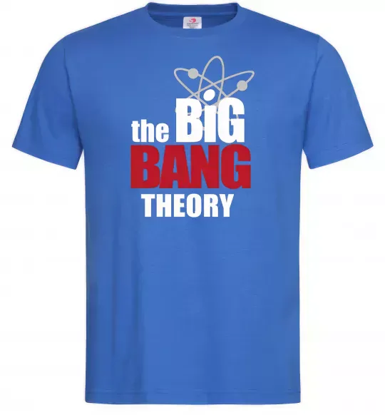 Чоловіча футболка Tеорія великого вибуху Яскраво-синій фото