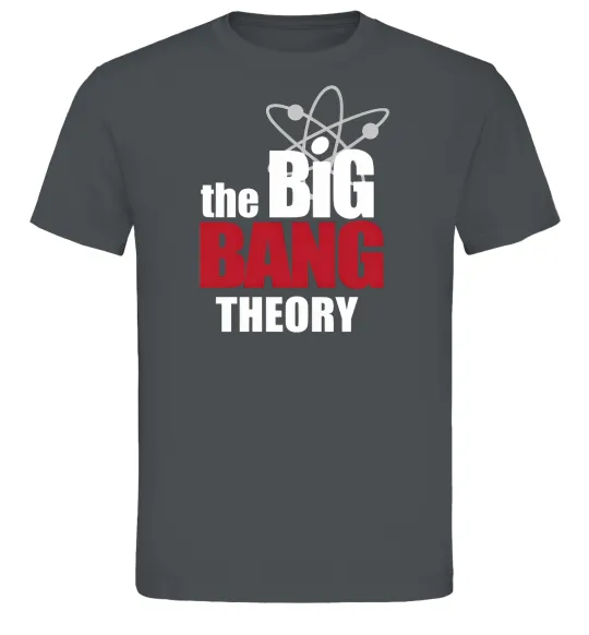 Чоловіча футболка Tеорія великого вибуху Графіт фото