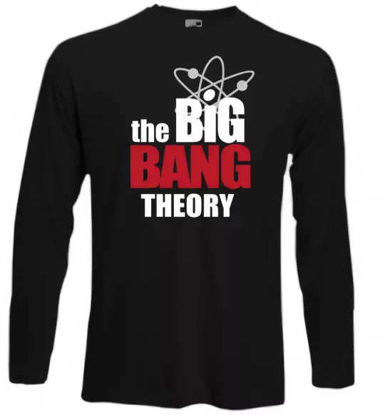 Лонгслив Tеорія великого вибуху Черный фото