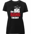 Женская премиум футболка Tеорія великого вибуху Черный Женская премиум футболка Tеорія великого вибуху Черный фото