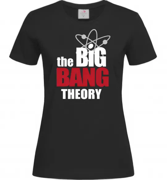 Жіноча футболка Tеорія великого вибуху Чорний фото