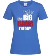Жіноча футболка Tеорія великого вибуху Яскраво-синій фото