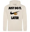 Женская толстовка (худи) just do it later Таш Женская толстовка (худи) just do it later Таш фото