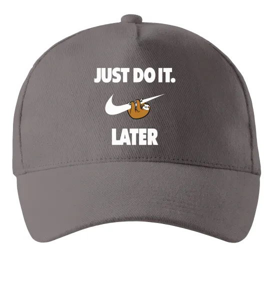 Кепка just do it later Серый фото