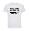 Детская футболка installing muscles version 2 Белый фото