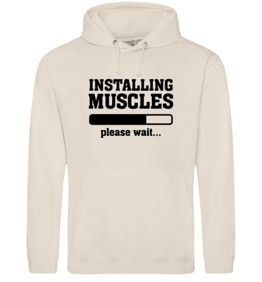 Мужская толстовка (худи) installing muscles version 2 Таш фото