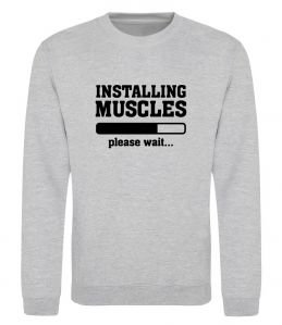 Світшот installing muscles version 2 Світшот installing muscles version 2