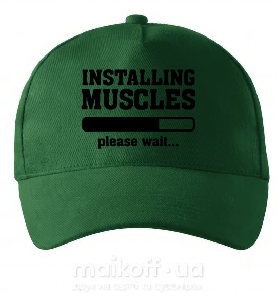 Кепка installing muscles version 2 Темно-зелений фото