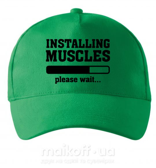 Кепка installing muscles version 2 Зелений фото