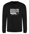 Свитшот installing muscles version 2 Черный фото
