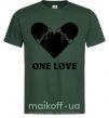 Мужская футболка skate one love Темно-зеленый фото