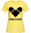 Женская футболка skate one love Лимонный фото